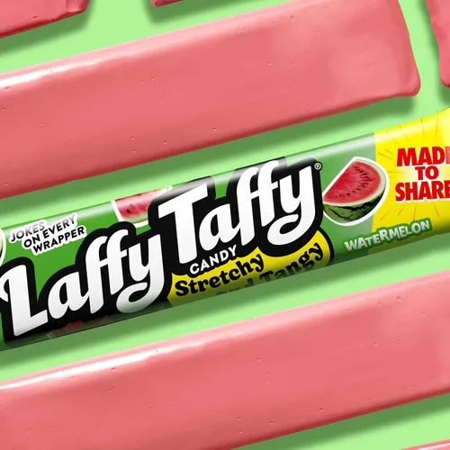 Vista 7 de Caja surtida de Laffy Taffy Stretchy & Tangy, paquetes de 1.5 onzas, paquete de 24 Uva, sandía, cereza elástico picante taffy, envuelto