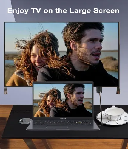 Vista 5 de Cable HDMI a VGA, paquete de 2 unidades, 3.3 pies chapado en oro para computadora HDMI a VGA para computadora, computadora de escritorio, laptop