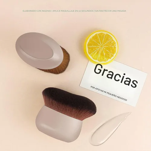 Vista 7 de KINGMAS Cepillo extra grande del maquillaje del cuerpo para el Caqui