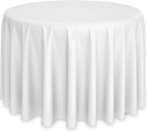 Vista 19 de Lann's Linens - Mantel redondo premium de 70 pulgadas para bodas/banquetes/restaurantes - Mantel de tela de poliéster - Azul bebé