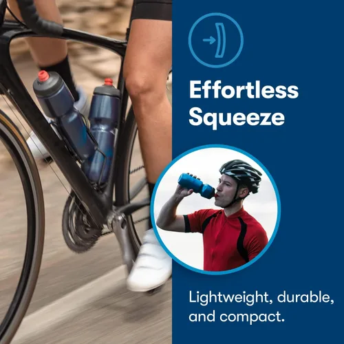 Vista 3 de Polar Bottle Breakaway Single Wall by HydraPak (20oz, 24oz, 30oz) - BPA-Free, Cycling & Sports Squeeze Bottle