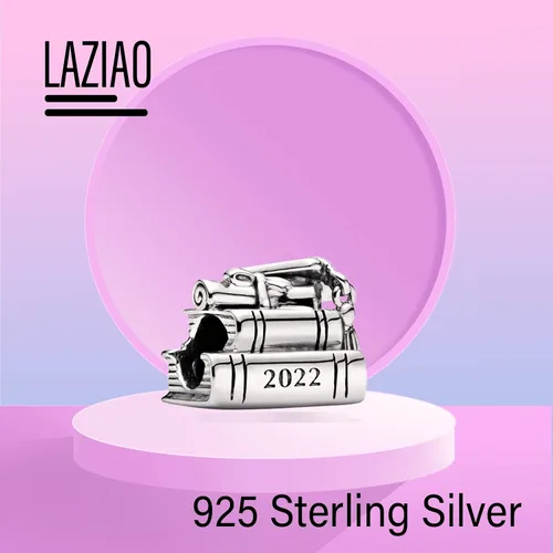 Vista 2 de LAZIAO Jewelry Cartoon Charm 925 Sterling Silver for Bracelets Mothers Day Birthday Halloween Christmas Jewelry Gift