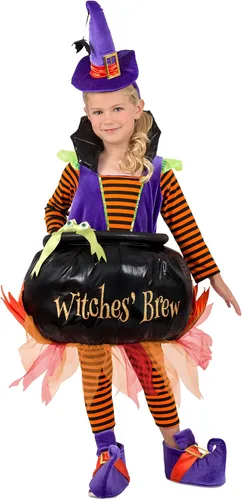 Vista 6 de Rubies Girl's Cauldron Witch Costume