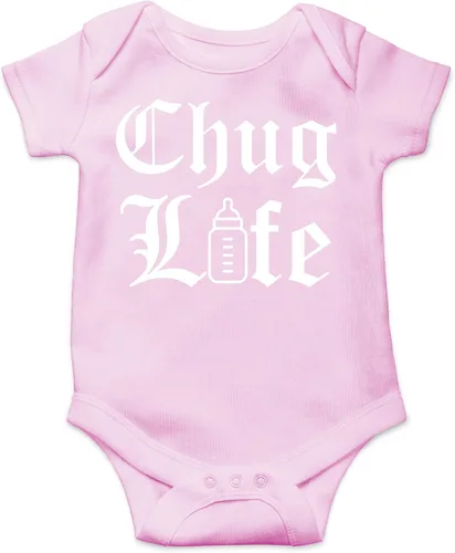 Vista 5 de AW Fashions Chug Life - Body para bebé divertido, lindo y cómodo - Ropa de moda para recién nacidos