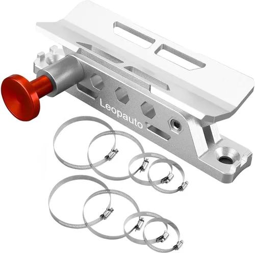 Vista 8 de Soporte universal para extintor de incendios, barra de liberación rápida, color negro Leopauto Fire Extinguisher Bracket Holder with 8 Clamps