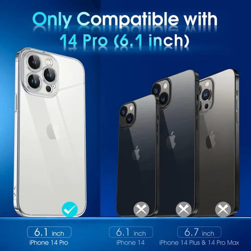 Vista 724 de Supdeal Funda cristalina transparente para iPhone 11, [No se amarillea] [Protección de la cámara] [Probado contra caídas de grado militar] Funda