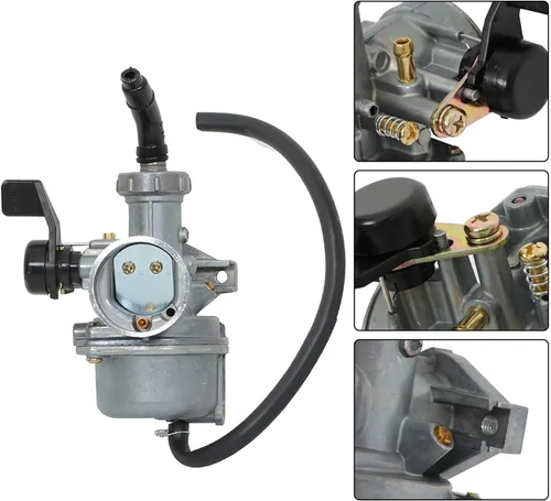 Vista 4 de ALL-CARB Carburador PZ22 de 0.866 in con filtro de aire de repuesto para 110cc 125cc SSR Sunl Taotao Pit Bike ATV Carb