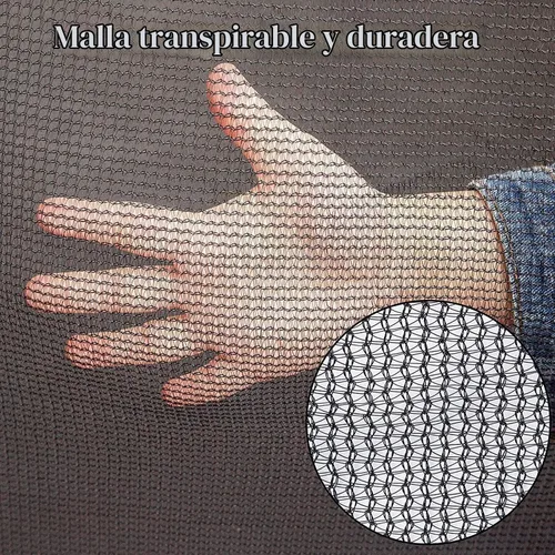 Vista 7 de Cliselda Round Trampoline Replacement Safety Net for 6 Straight Poles UV-Resistant, Breathable, Weather-Resistant, with Adjustable Straps