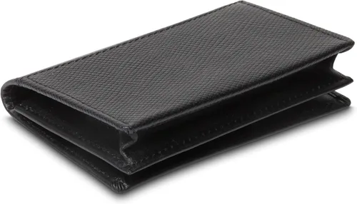 Vista 4 de Bosca Saffiano Full Gusset - Estuche para tarjetas con dos bolsillos con identificación, Negro -, Saffiano Full Gusset - Estuche para tarjetas