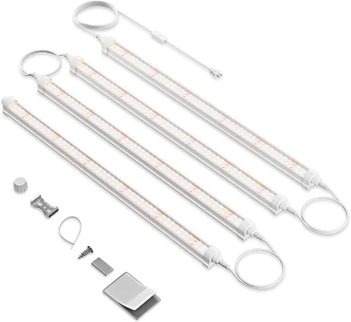 Vista 11 de Spider Farmer Luces LED de cultivo de 1 pie para plantas de interior, espectro completo (3000 K+5000 K+660 nm), 40 W