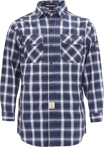 Vista 20 de BOCOMAL Camisas FR 6.25oz Camisas de soldadura ligeras resistentes al fuego Camiseta retardante de fuego para hombres