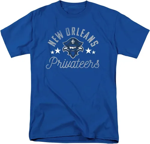 Vista 81 de Collegiate Distressed Mascot Unisex Adult T Shirt Collection 3 Universidad de Adelphi