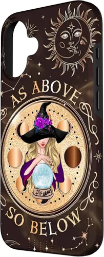 Vista 2 de iPhone 16 Witch Halloween Day - As Above - So Below Case