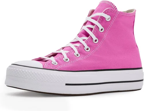 Vista 12 de Converse Chuck Taylor All Star Lift - Tenis de plataforma para mujer Negro/Blanco/Blanco