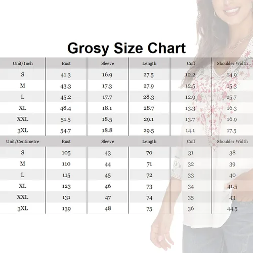 Vista 6 de Grosy Tops bordados bohemios para mujer, ropa hippie, blusas campesinas mexicanas, ropa tradicional bohemia