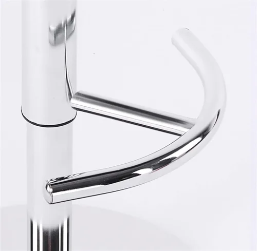 Vista 8 de Taburetes de bar giratorios de altura ajustable, juego de 4 taburetes de barra de altura para cocina, isla de cocina, cuero de napa resistente