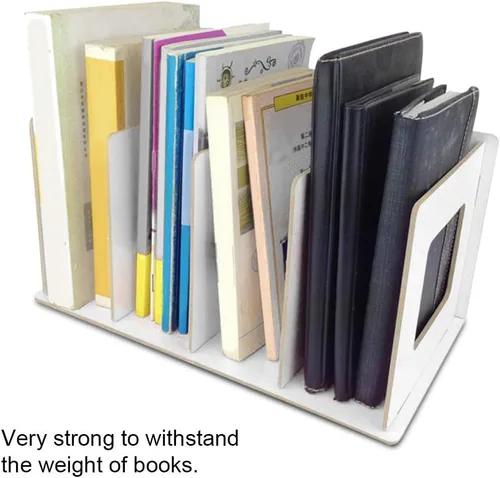 Vista 7 de Estantería para libros, muebles para el hogar, estantería para niños (blanco cálido)