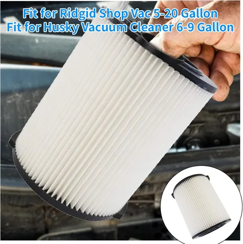 Vista 5 de Paquete de 2 filtros VF4000 de repuesto para Ridgid para aspiradoras Shop Vac en seco y húmedo de 5-20 galones 72947 y para aspiradoras Husky de 6-9