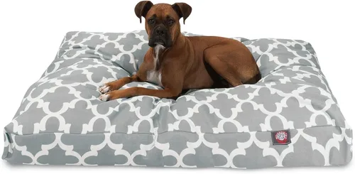 Vista 31 de Majestic Pet Cama para perro de espuma viscoelástica triturada pequeña con funda extraíble lavable, cama ortopédica rectangular para perros, cama