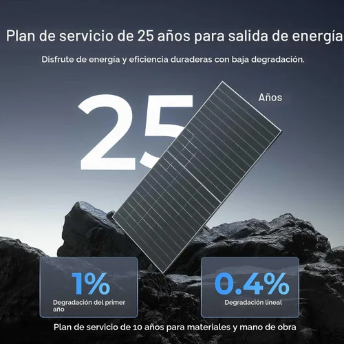 Vista 9 de Renogy - Panel solar bifacial (4 unidades, 590 W, tipo N 16BB, 25% de alta eficiencia)