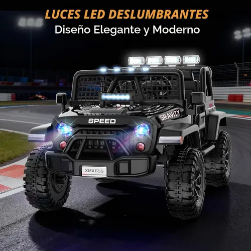 Vista 4 de Hikole Juguetes de paseo de 24 V para niños grandes de 3 a 8 años Negro1