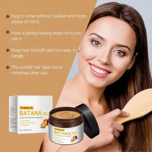Vista 6 de ARANYA Batana Oils Miracle - Aceite de tratamiento capilar con aceite de semilla de zanahoria y vitamina E, fórmula profesional suavizante e