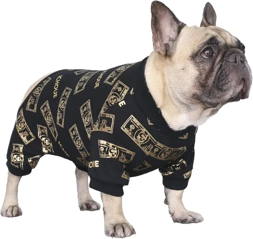 Vista 11 de iChoue - Pijamas y monos para mascotas, traje de cuerpo entero para perros medianos y grandes como para Corgi, Shiba Inu, Bulldog francés, Pug