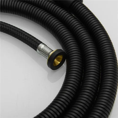 Vista 6 de Manguera de ducha extra larga, reemplazo de 79 pulgadas, extensión de mano, negro mate