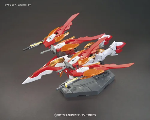 Vista 3 de Bandai Hobby HGBF Wing Gundam Zero Flame (honoo) Modelo "Gundam construir luchadores Kit, 1/144 Escala