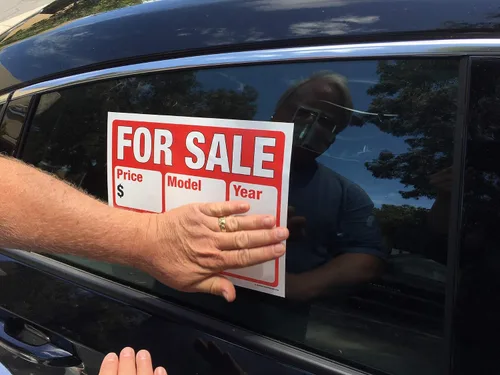 Vista 6 de WRY912 - Adhesivo para ventana de auto y auto "For Sale Sign" para vehículos, negocios, automóviles, camiones, barcos y RV, 2 líneas de adhesivo