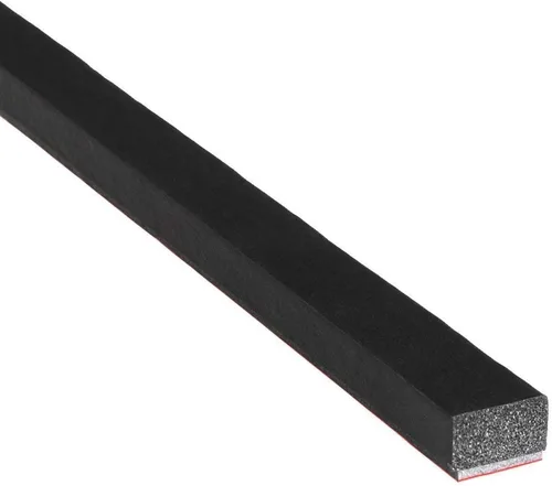 Vista 2 de A060-5F - Sello de goma de esponja sólido con autoadhesivo de 25/64 pulgadas de alto x 19/32 pulgadas de ancho, tira universal de extrusión