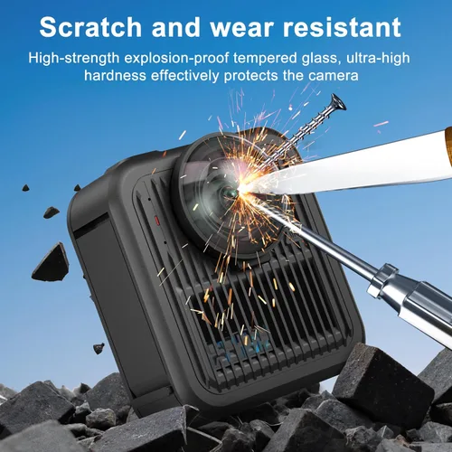 Vista 7 de FitStill Kit de protector de lente solo para Go Pro MAX 2, protectores de lente de vidrio óptico para MAX2, cubierta protectora de lente premium