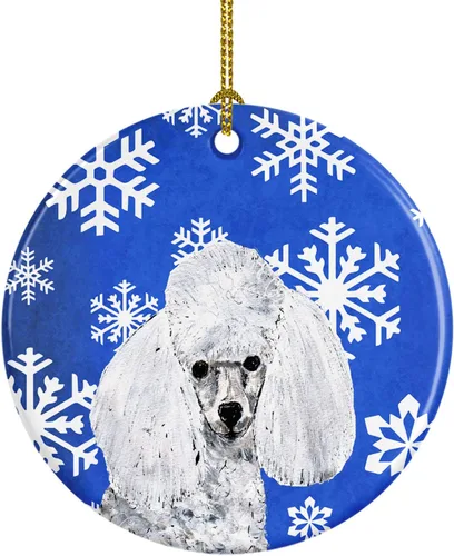 Vista 156 de Caroline's Treasures Cavalier Spaniel - Adorno de cerámica para colgar en el árbol de Navidad, para el hogar, Navidad, fiestas, regalo, 3 pulgadas