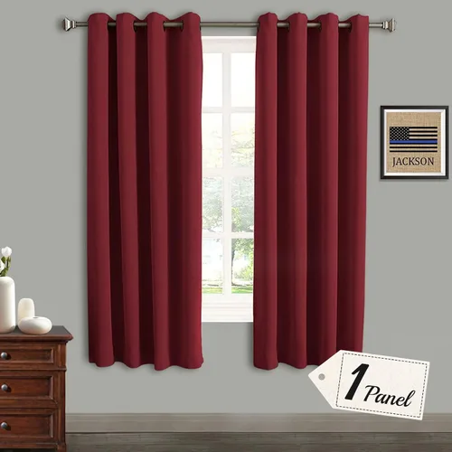 Vista 23 de Rose Home Fashion Cortinas opacas para puerta corrediza, oscurecimiento de la habitación, cortinas con aislamiento térmico para sala de estar