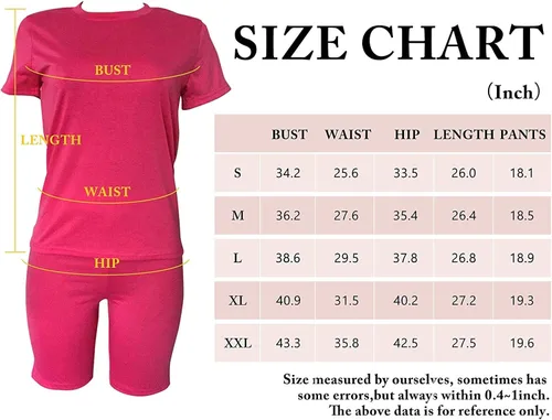 Vista 3 de Conjunto corto de verano para mujer, conjunto de 2 piezas, pantalones cortos ajustados, conjunto casual de verano