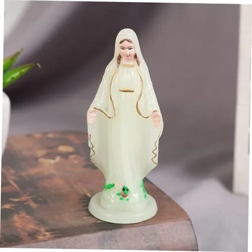 Vista 6 de 3 piezas de escultura virgen al aire libre adorno al aire libre estatua de la santa familia Jesús y estatua de santos católicos estatua vintage