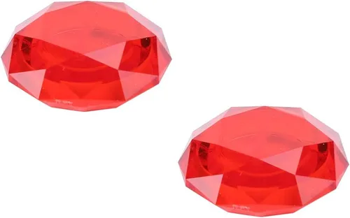 Vista 4 de Joystick Cover Silicone Controller Joystick Button Cap Crystal Appearence (Red)