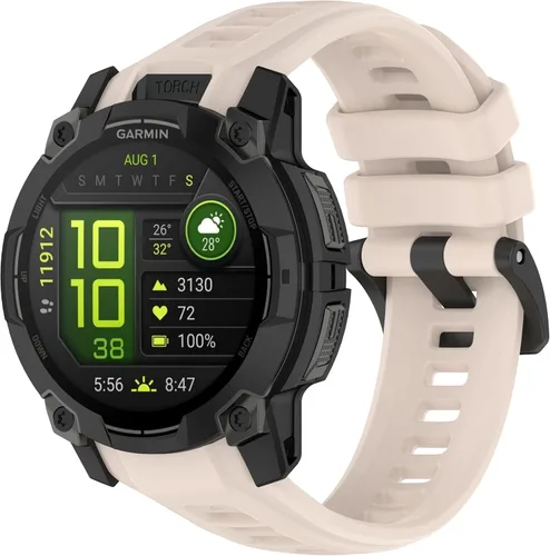 Vista 17 de Correas de Repuesto para Relojes Garmin Instinct, Correa de Silicona Suave Compatible con Garmin Instinct 2/Solar/Tactical Verde militar