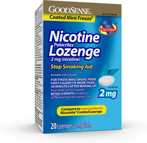 Vista 10 de GoodSense Pastilla Polacrilex de nicotina de 2 mg, sabor a cereza, ayuda para dejar de fumar, 72