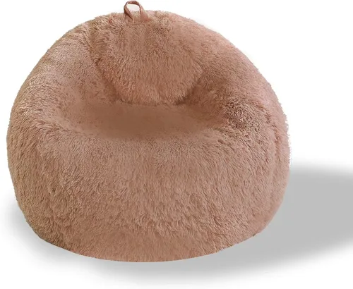 Vista 31 de BCU Funda para Silla Puf Ultra Suave Esponjosa de Piel Sintética Falsa Funda para Puf de Felpa Funda para Sillas de Sala de Estar para Adultos