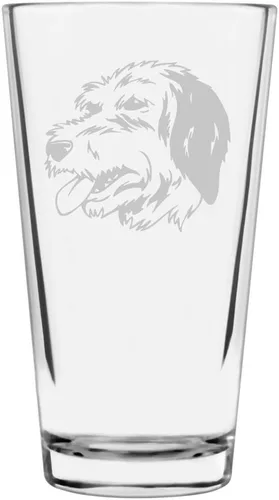 Vista 149 de Podenco Canario - Vaso de pinta de 16 onzas con temática de perro personalizado