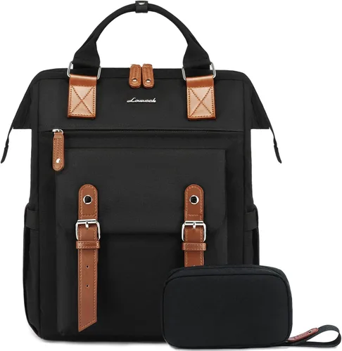 Vista 42 de LOVEVOOK - Mochila para laptop, para viaje de trabajo, bolso de enfermera, profesor, médico, viajero, para computadora de negocios, mochila