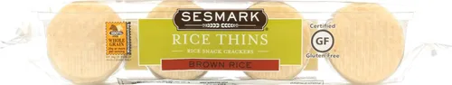 Vista 3 de SESMARK Thins de arroz integral, 3.5 onzas (paquete de 2)