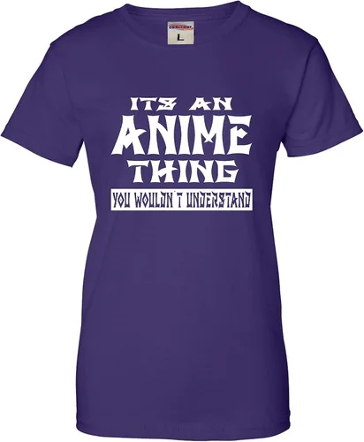 Vista 3 de Go All Out Camiseta con texto en inglés "It's an Anime Thing You Wouldn't Understand" para mujer
