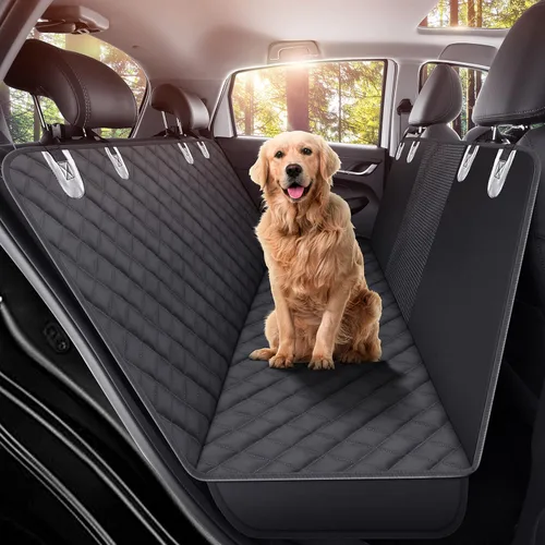 Vista 9 de GXT Funda Protectora para Asiento Trasero de Perro para Coches, SUV y Camiones con Ventana de Malla, Material Resistente a Arañazos, Antideslizante