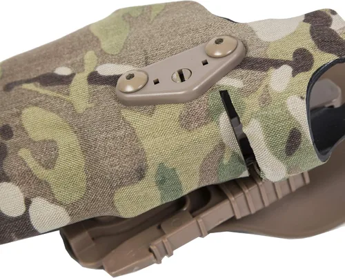 Vista 8 de ECOTRIC Funda táctica compatible con Glock 19/23 Cord Multi-Camo mano derecha