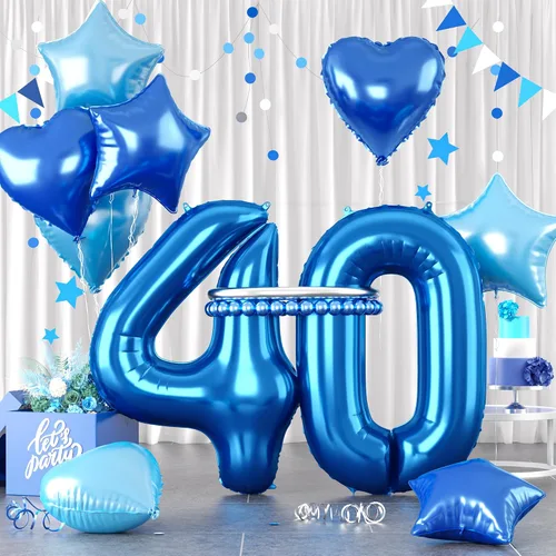 Vista 12 de Globos dorados de color champán con el número 11, globos de oro claro, globo de aluminio dorado con forma de corazón con estrella y globo largo
