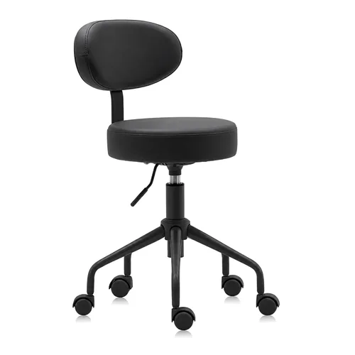 Vista 12 de Taburete hidráulico giratorio 503 de altura ajustable para clínica, enfermería, spas, salones de belleza, dentistas, oficina en casa
