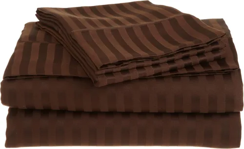 Vista 2 de Juego de sábanas RRRlinen para cama ajustable de 800 hilos, 4 piezas, juego de sábanas de 100% algodón, bolsillo profundo, 21 pulgadas