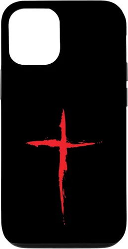 Vista 28 de Funda con Crucifijo de Símbolo Religioso de la Cruz Roja Sangre para iPhone 16